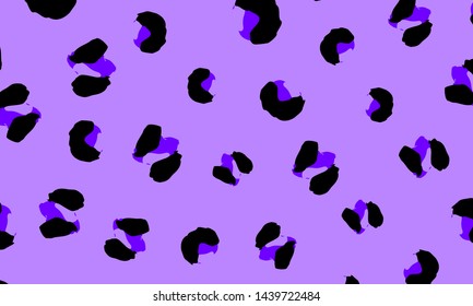 Leopard print design. Panther skin. Retro fabric pattern. Spotted fur texture. Animal print leopard. Vector illustration.