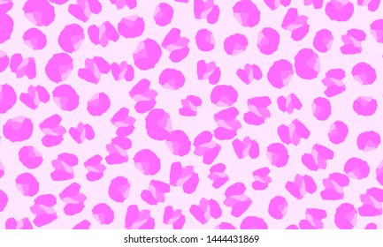 Leopard print design. Panther skin. Retro fabric pattern. Spotted fur texture. Animal print leopard. Vector illustration.
