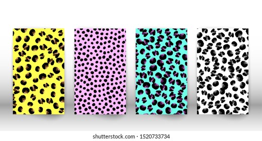 Leopard print design. Panther skin. Retro fabric pattern. Spotted fur texture. Animal print leopard. Vector illustration.
