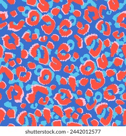 Leopard print design seamless pattern print design. Vector illustration design for fashion fabrics, textile graphics, and prints.