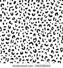 Leopard print design seamless pattern print design. Vector illustration design for fashion fabrics, textile graphics, and prints.