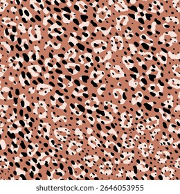 Leopard print design seamless pattern print design. Vector illustration design for fashion fabrics, textile graphics, and prints.

