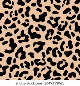 Leopard print design seamless pattern print design. Vector illustration design for fashion fabrics, textile graphics, and prints.