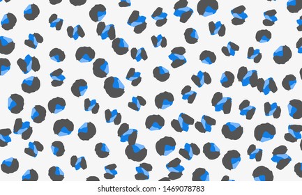 Leopard print design. Spotted fur texture. Panther skin. Retro fabric pattern. Animal print leopard. Vector illustration.