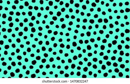Leopard print design. Spotted fur texture. Panther skin. Retro fabric pattern. Animal print leopard. Vector illustration.