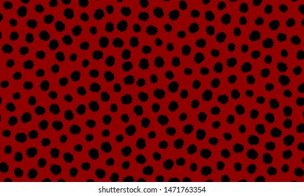 Leopard print design. Spotted fur texture. Panther skin. Retro fabric pattern. Animal print leopard. Vector illustration.