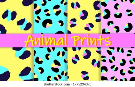 Leopard Print Design. Spotted Fur Texture. Seamless Leopard Pattern. Panther Skin. Summer Fabric Pattern. Animal Print Leopard. Vector Illustration.