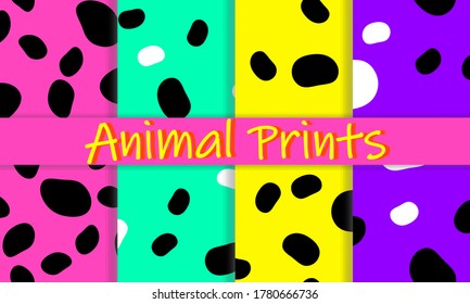 Leopard print design. Summer colors. Spotted fur texture. Panther skin. Seamless pattern. Animal print leopard. Vector illustration.