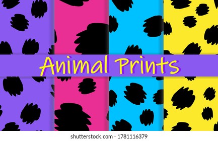 Diseño de impresión de leopardo. Colores de verano. Textura de piel en punto. Piel de pantera. Patrón sin foco. Leopardo de impresión animal. Ilustración vectorial.