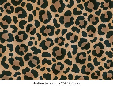 leopard print design watercolor painting