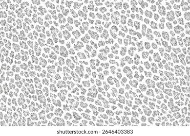 Leopard Print Dotwork Texture – Black and White Stipple Pattern