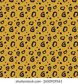 Impression léopard: Motif élégant et harmonieux représentant les taches emblématiques d'un léopard, rendu dans un design élégant et polyvalent, parfait pour ajouter une touche d'élégance sauvage à tout projet créatif.