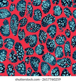 Leopard print fashion design featuring colorful spotted textures and seamless animal skin patterns. A vibrant vector design inspired by the natural camouflage of wild animals. Ideal for textile design