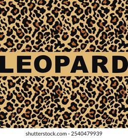 
Leopard print fashion design, modern pattern, wild cat skin texture