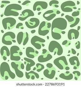 leopard print in green tones, abstraction
