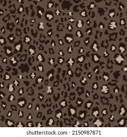 Leopard print integrity. Stylish background for fabric, paper, clothes. Animal pattern