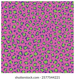 leopard print with multiple colors.