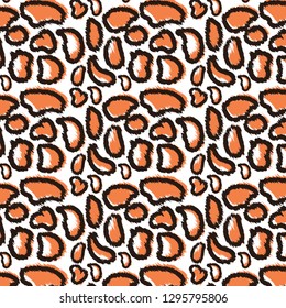 Leopard print pattern design for printed, fabric design for Womenswear,activewear, kidswear and menswear and Decorative Home Design, Wallpaper Print .