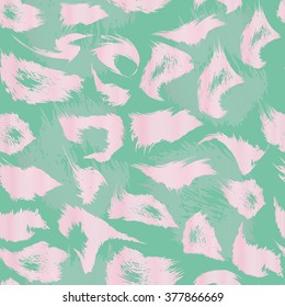 Leopard print pattern. Repeating seamless vector animal background 