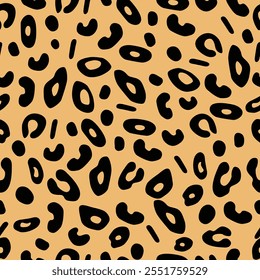 Patrón de impresión de leopardo: Patrón de impresión animal con estilo