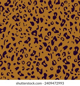 
Leopard print. Seamless animal pattern. Vector illustration for prints on fabrics, packaging and interior decoration