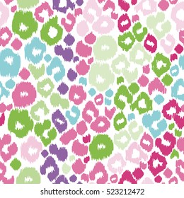 Leopard print seamless Animal pattern colorful spots leo. Graphic vecotor leopard pattern.