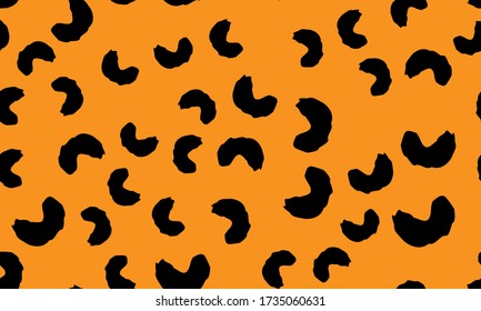 Leopard Print Seamless. Animal Skin Pattern. Leopard Texture. Panther Skin Background. Spotted Seamless Pattern. Vector.