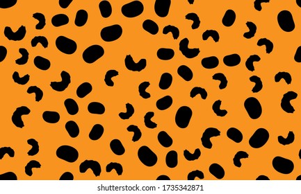 Leopard Print Seamless. Animal Skin Pattern. Leopard Texture. Panther Skin Background. Spotted Seamless Pattern. Vector.