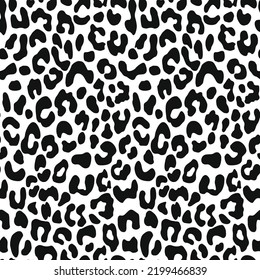 Leopard print seamless animal vector texture, wild cat pattern. Disguise.