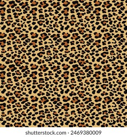 
leopard print seamless background modern design for textiles, cat vector pattern