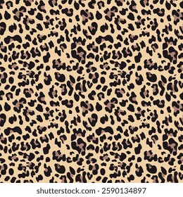 
leopard print seamless modern pattern, skin vector illustration