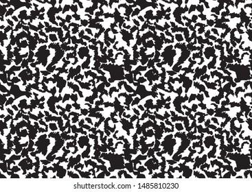 Leopard print seamless patter on white background. Vector tropical wallpaper. Modern cover template. Abstract geometric texture. Seamless surface design. Modern stylish texture.