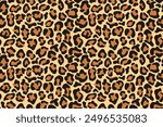 Leopard print seamless pattern. Animal print for fabric, textile, fashion, wallpapper
