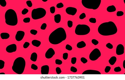 Leopard Print. Seamless Pattern. Animal Skin. Trendy Pattern. Pink Leopard Print. Seamless Design. Vector Illustration.