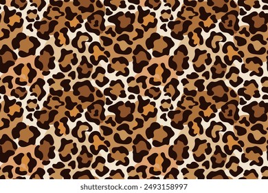 Leopard print seamless pattern. Animal print for fabric, textile, fashion, wallpapper