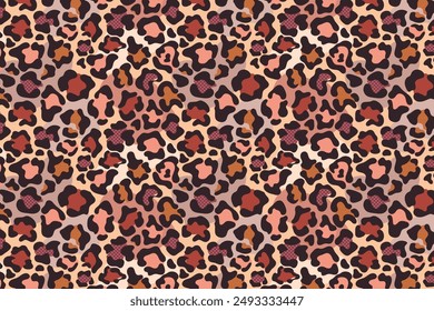 Leopard print seamless pattern. Animal print for fabric, textile, fashion, wallpapper