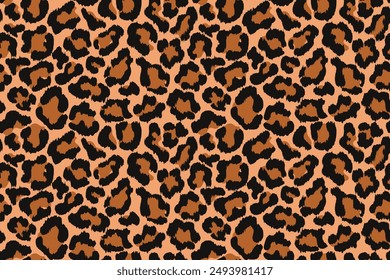 Leopard print seamless pattern. Animal print for fabric, textile, fashion, wallpapper