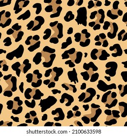 Leopard Print Seamless Pattern Background