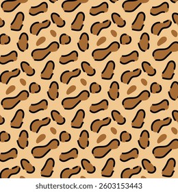 Leopard print seamless pattern design