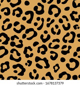 Leopard print. Seamless leopard pattern. Leopard spots. Abstract animal print. Vector
