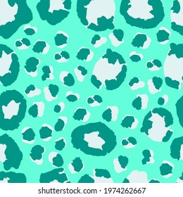 Leopard Print Seamless Vector Design. Modern Fabric Texture, Wild Fur Repeat Pattern. Cool Animal Skin Fashion Pattern. Elegant Cheetah Jungle Seamless Leopard Print. Cheetah Textile Background.