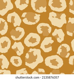 Leopard Print Seamless Vector Design. Modern Fabric Texture, Wild Fur Repeat Pattern. Elegant Cheetah Wildlife Seamless Leopard Print. Trendy Animal Skin Fashion Pattern. Cheetah Textile Background.
