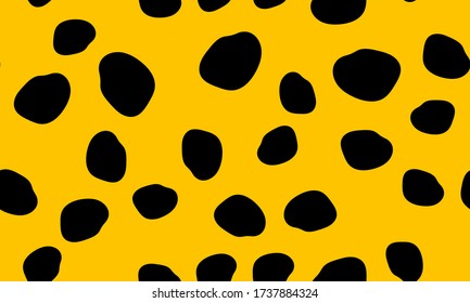 Leopard Print. Spotted Texture. Seamless Pattern. Animal Skin. Trendy Pattern. Spotted Leopard Print. Seamless Design. Vector Illustration.
