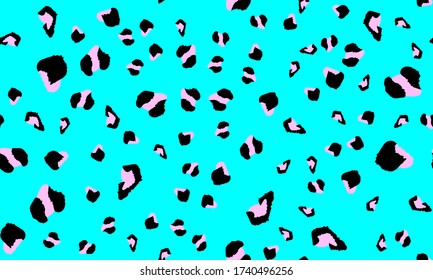 Leopard Print. Spotted Texture. Seamless Pattern. Animal Skin. Trendy Pattern. Spotted Leopard Print. Seamless Design. Vector Illustration.