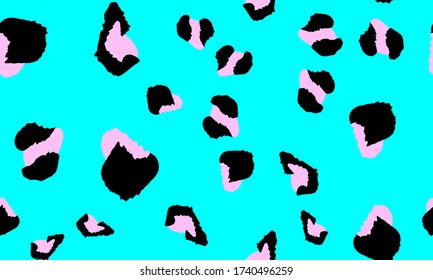 Leopard Print. Spotted Texture. Seamless Pattern. Animal Skin. Trendy Pattern. Spotted Leopard Print. Seamless Design. Vector Illustration.