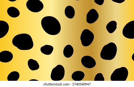 Leopard Print. Spotted Texture. Seamless Pattern. Animal Skin. Trendy Pattern. Spotted Leopard Print. Seamless Design. Vector Illustration.