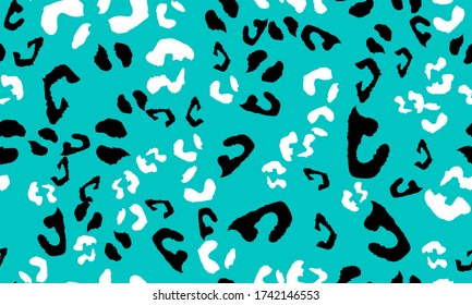 Impresión de leopardo. Textura con manchas. Patrón sin inconvenientes. Piel animal. Patrón de moda. Impresión de leopardo visto. Diseño impecable. Ilustración vectorial.