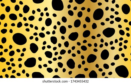 Leopard Print. Spotted Texture. Seamless Pattern. Animal Skin. Trendy Pattern. Spotted Leopard Print. Seamless Design. Vector Illustration.