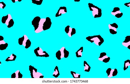 Impresión de leopardo. Textura con manchas. Patrón sin inconvenientes. Piel animal. Patrón de moda. Impresión de leopardo visto. Diseño impecable. Ilustración vectorial.