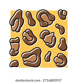 leopard print roupas elegantes ícone de cor vetor. leopard print roupas elegantes sinal. símbolo isolado ilustração